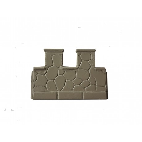 Simple stone battlement