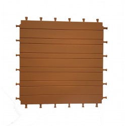 Plancher en résine 3x3 couleur bois pour steck