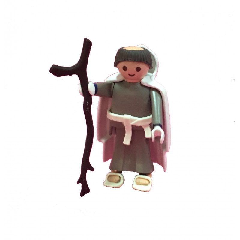 PLAYMOBIL Figur Mönch Prediger Umhang Schreibfeder Buch Sandalen neuwertig #18 