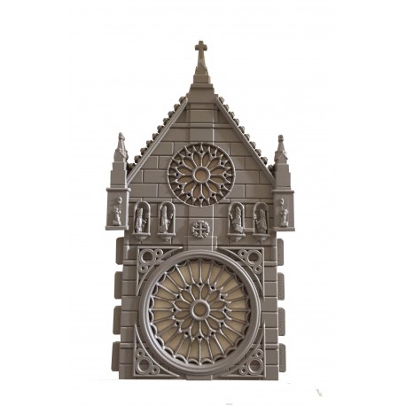 Fachada catedral con rosetón