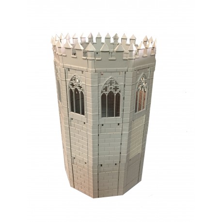 Angle connection for octagonal tower