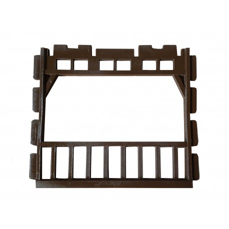 MARCO DE MADERA CON VALLA DOBLE