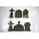 ENSEMBLE DE SIX DIFFERENT GRAVE pierres tombales